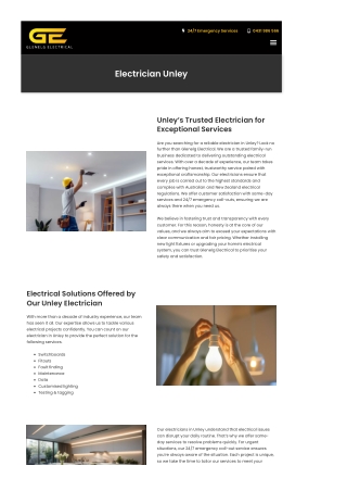 Electrician Unley