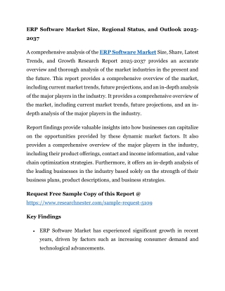 ERP Software Market