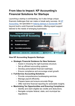 From Idea to Impact_ KP Accounting’s Financial Solutions for Startups