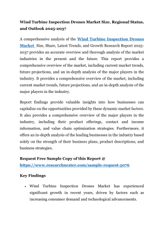 Wind Turbine Inspection Drones Market