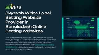 Skyexch White Label Betting Website in Bangladesh