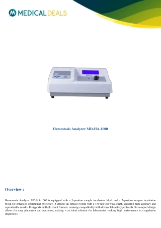 Hemostasis-Analyzer-MD-HA-1000
