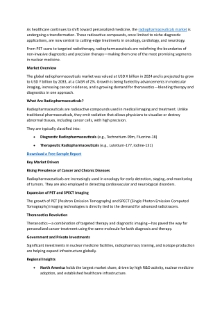 Radiopharmaceuticals Market