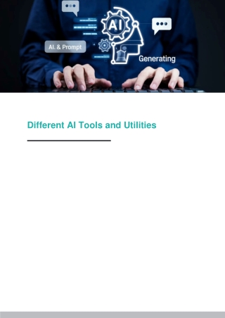 Different AI Tools and Utilities
