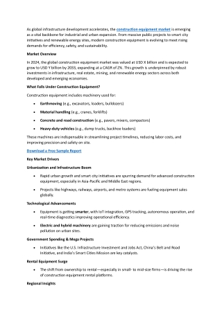 Construction Equipment Market