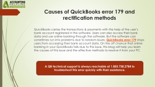 An Easy Method To Resolve QuickBooks Error 179