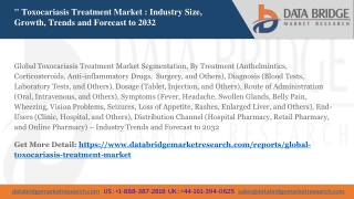 Global Toxocariasis Treatment Market