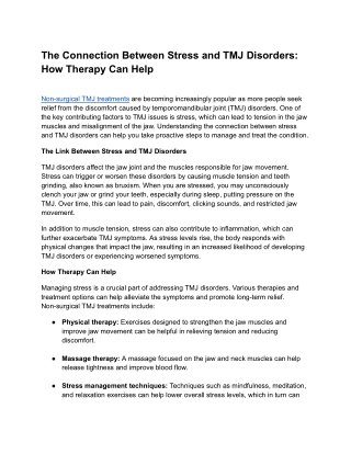 The Connection Between Stress and TMJ Disorders_ How Therapy Can Help