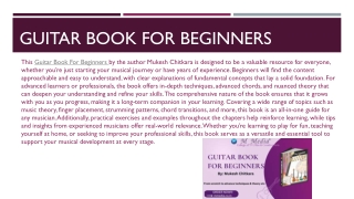 Guitar Book For Beginners