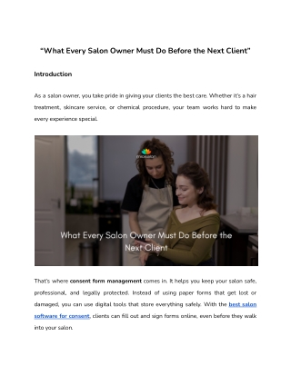 What Every Salon Owner Must Do Before the Next Client