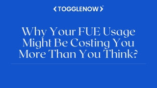 Why Your FUE Usage Might Be Costing You More Than You Think