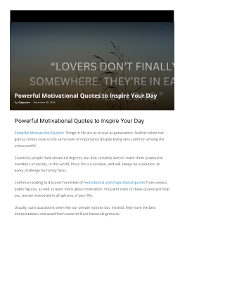 Powerful Motivational Quotes