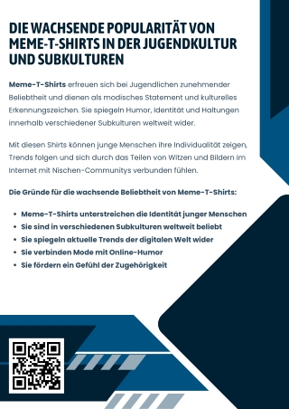Die wachsende Popularität von Meme-T-Shirts in der Jugendkultur und Subkulturen