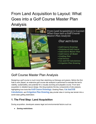 From Land Acquisition to Layout_ What Goes into a Golf Course Site Analysis __ off-site Kriti
