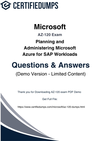 Pass AZ-120 in First Attempt with These Updated 2025 Practice Questions