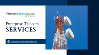 Smart Connectivity: Enterprise Telecom Services for Business Growth