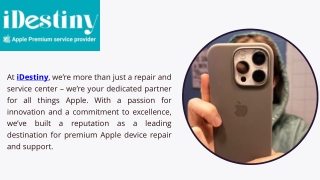 iDestiny iPhone Service Centre in Lucknow – Fast & Reliable Repairs