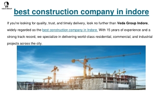 best construction company in indore