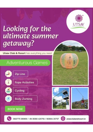 Looking for the ultimate summer hateway _ Utsav Club And Resort _ Best Resorts in Bangalore (1)