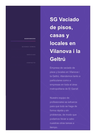 Vaciado de pisos y locales Vilanova i la Geltrú