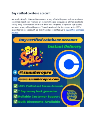 TOP 19 WEB SITE Buy verified coinbase account