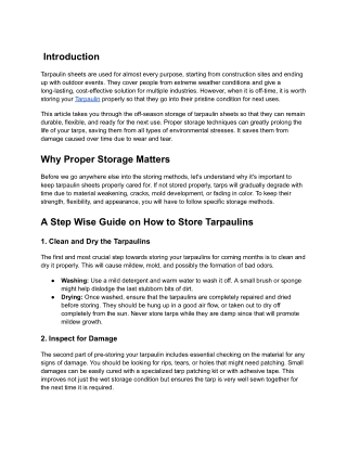 How to Store Tarpaulin Sheets During Off-Seasons (1)