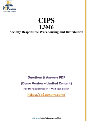 L3M6 Questions and Answers pdf dumps