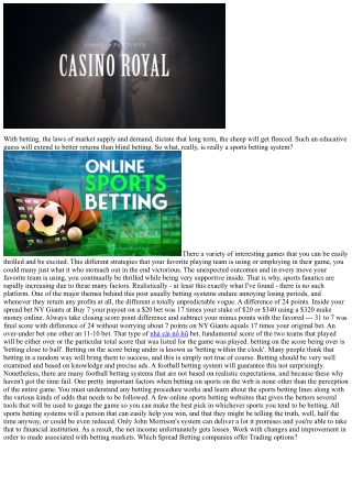 Learning A Few Fundamentals Of Roulette Betting