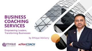 Business Coaching by EthiqueAdvisory