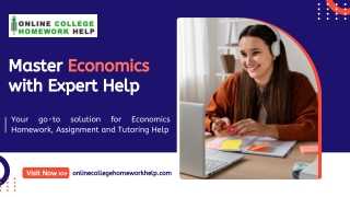 Economics Homework Help – Expert Guidance for Success