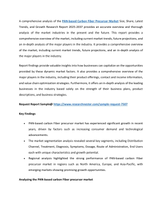 PAN-based Carbon Fiber Precursor Market Size, Share, Growth 2025-2037