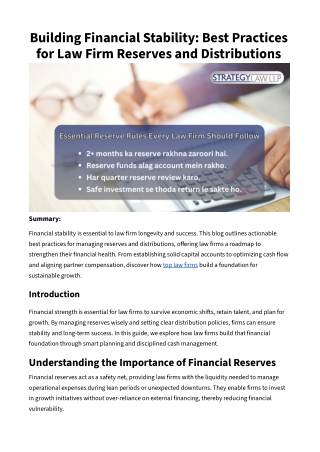 Building Financial Stability_ Best Practices for Law Firm Reserves and Distributions