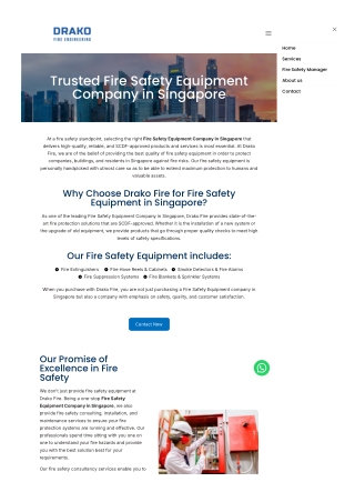 Trusted Fire Safety Equipment Company in Singapore for Complete Protection