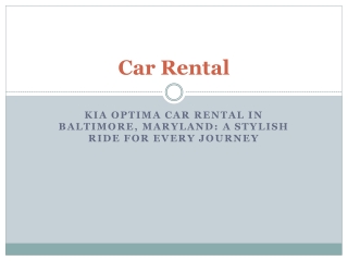 Reliable Car Rentals in Nottingham, Maryland