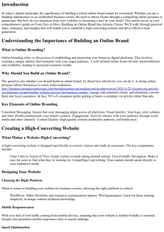 From Zero to Hero: Building an Online Brand that Attracts Clients