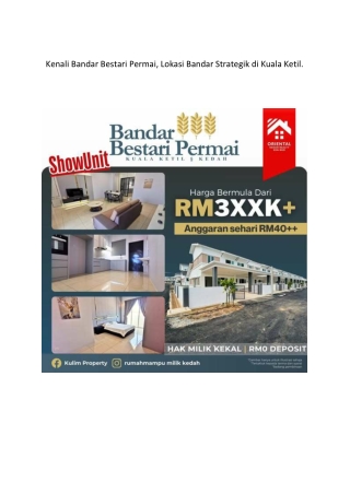 Kenali Bandar Bestari Permai