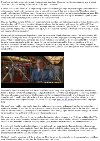 Casino Games Online - Guide Choosing Players