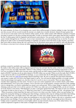 Acquaintance With Online Casino Vocabulary Is Important