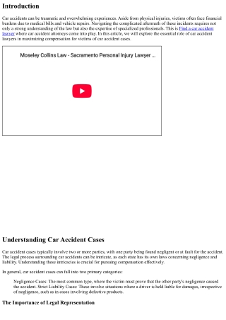 Maximizing Your Compensation: The Role of Car Accident Attorneys