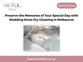 Preserve the Memories of Your Special Day with Wedding Dress Dry Cleaning in Melbourne