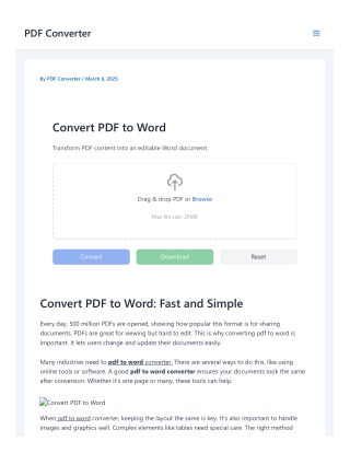 Convert PDF to Word