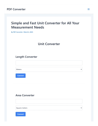 Simple and Fast Unit Converter for All Your Measurement Needs