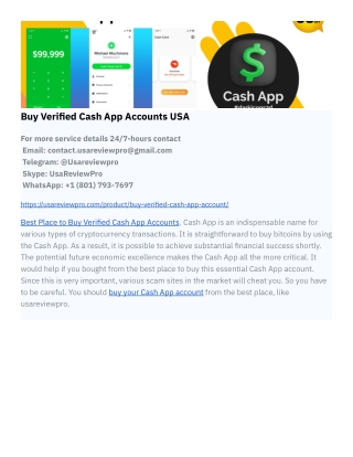 Buy Verified Cash App Accounts | Secure & Ready-to-Use Profiles