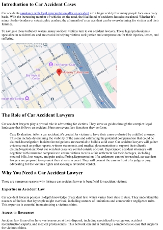 Empowering Victims: How Car Accident Lawyers Fight for Justice