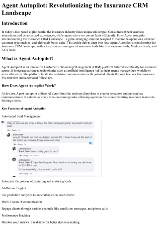 Agent Autopilot Revolutionizing the Insurance CRM Landscape(1)