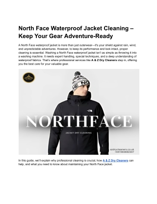 North Face Waterproof Jacket Cleaning – Keep Your Gear Adventure-Ready