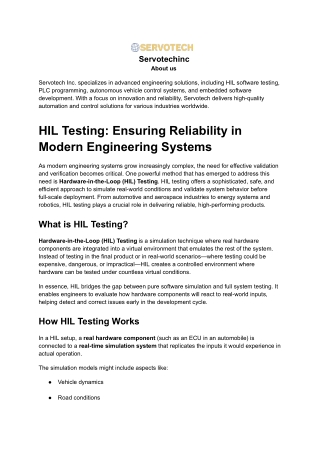 HIL Testing