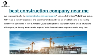 best construction company near me