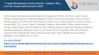 Global Liquid Hydroponics System Market