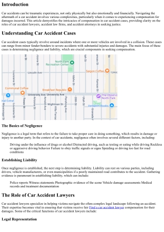 Compensation Unraveled: Inside Car Accident Cases